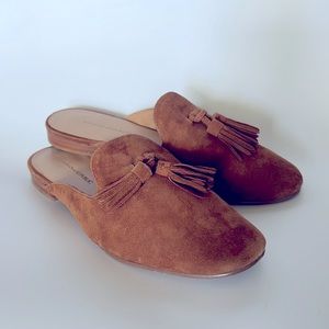 Leather mules, used, true to size, very good condition